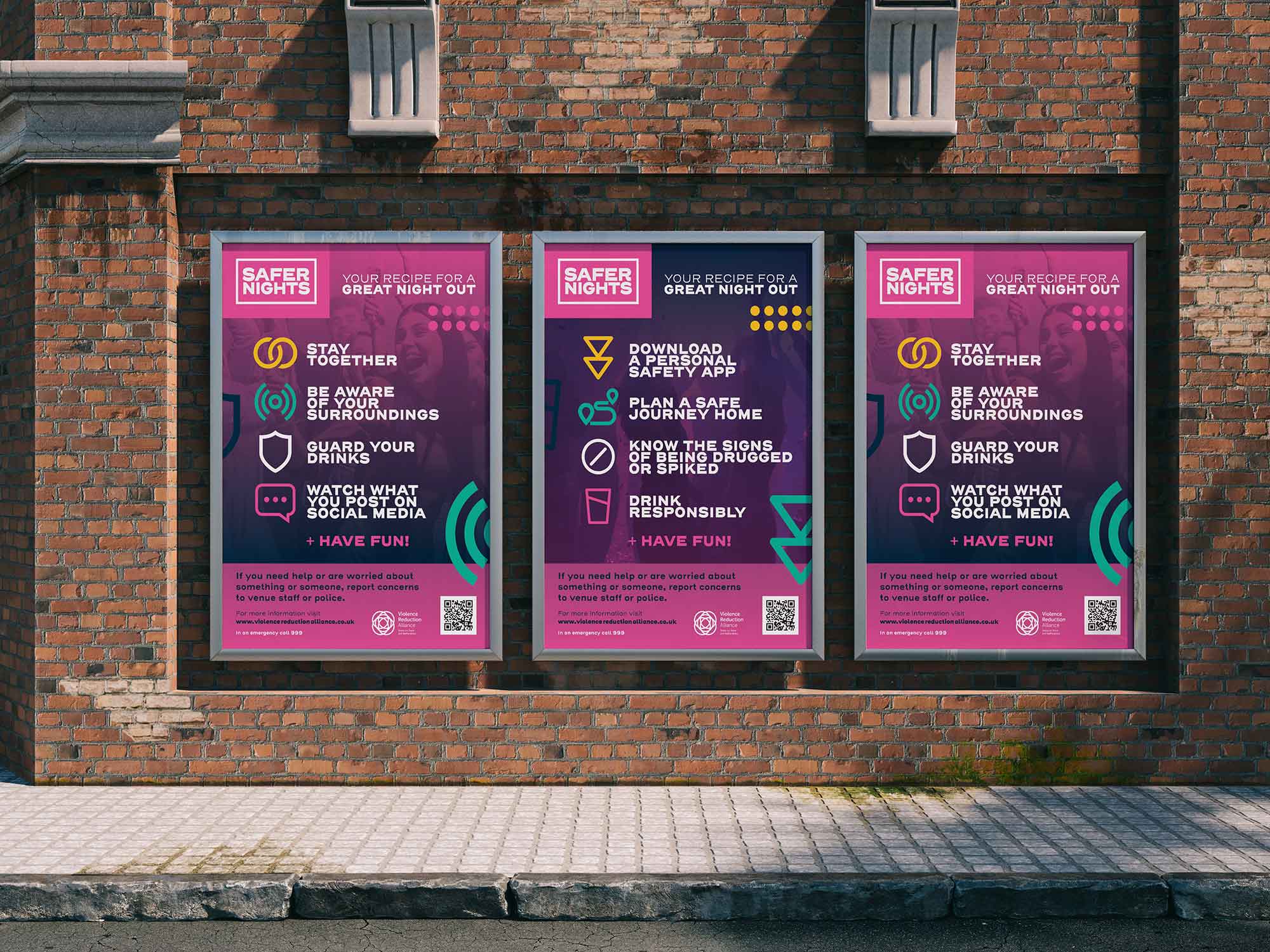 VRA, Safer Night, 6 sheet