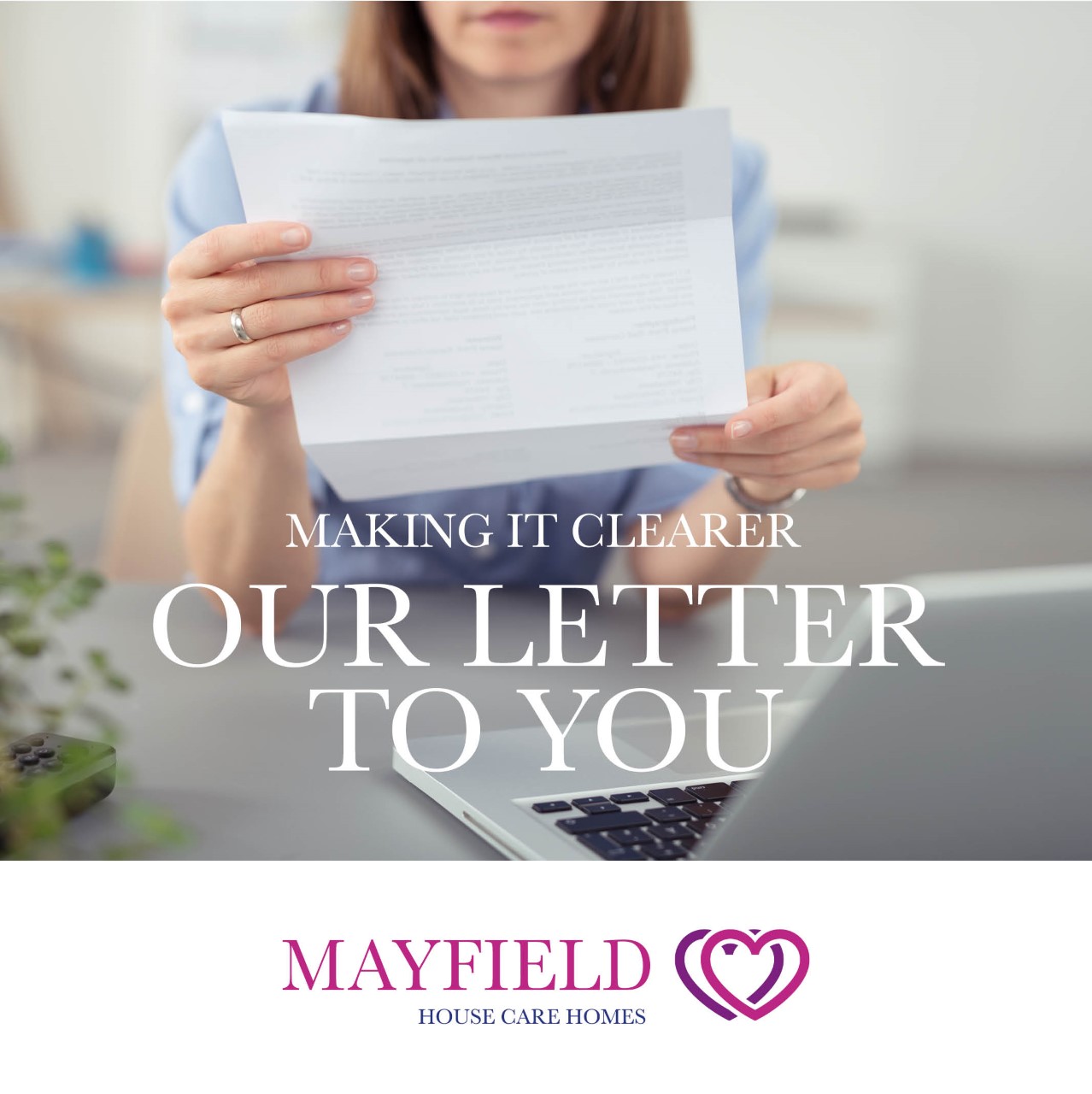 Our letter to you (Making it clearer)